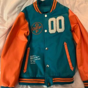 Off White Boys Letterman Jacket